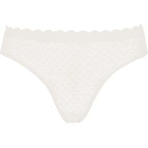 Sloggi Dames Zero Feel Lace Brazil Panty Slip, Angora., XL
