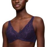 TRIUMPH - Body Make-Up Illusion Lace - BH - Donker Violet - Polyamide