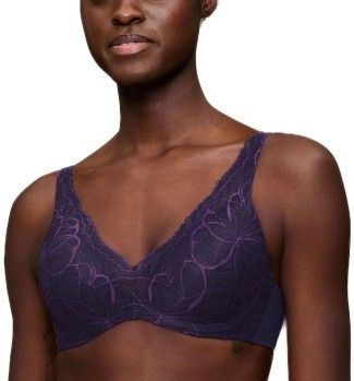 TRIUMPH - Body Make-Up Illusion Lace - BH - Donker Violet - Polyamide