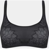Triumph - Fit Smart Beugelloze Bh - Kleur: Zwart - Materiaal: Kant