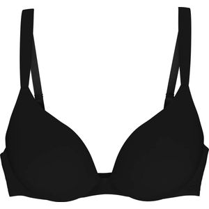Longline BH - Black - Microtouch - Gewatteerd Met Beugel