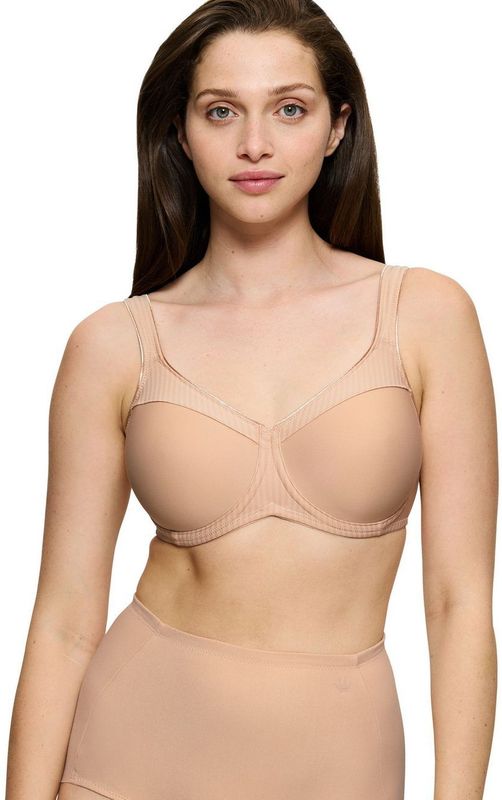 Triumph - Modern Soft+Cotton W01 - Beha - Neutraal Beige - 90C