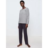PK 01 LSL - Pyjama - Donkergrijs Melange