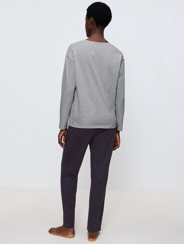 PK 01 LSL - Pyjama - Donkergrijs Melange