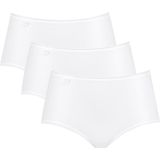 Sloggi 24/7 Microvezel Midi C3p damesslip (3 stuks), Wit