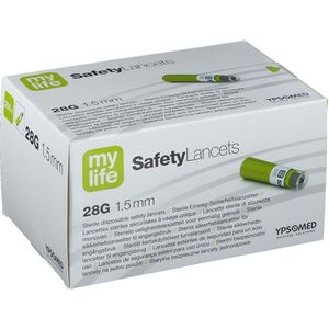 mylife - Safety Lancetten - 200 stuks - 28G - 1,5 mm diepte