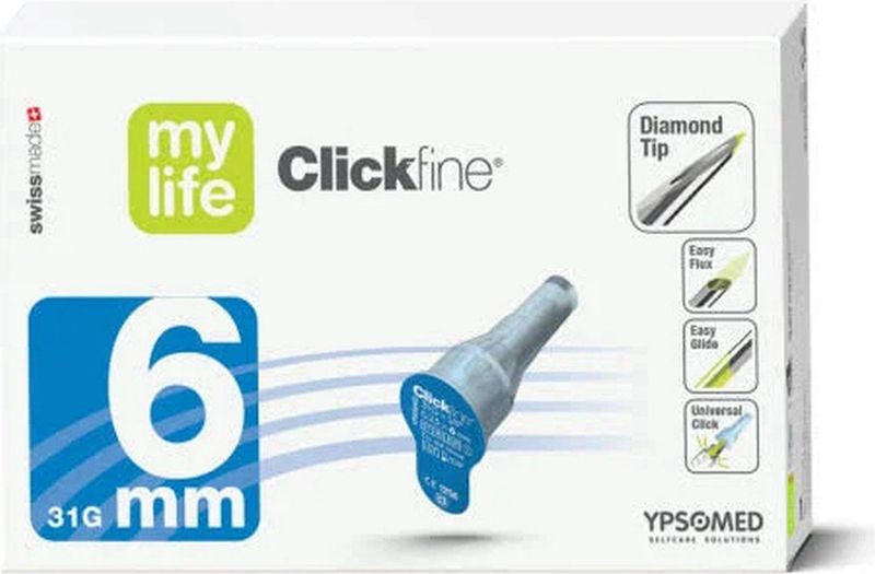 Mylife - Clickfine - Pennaalden - 6mm 31G - 100 stuks