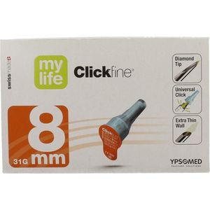 Mylife - Clickfine DiamondTip - Pennaald - 8mm - 31G - 100st