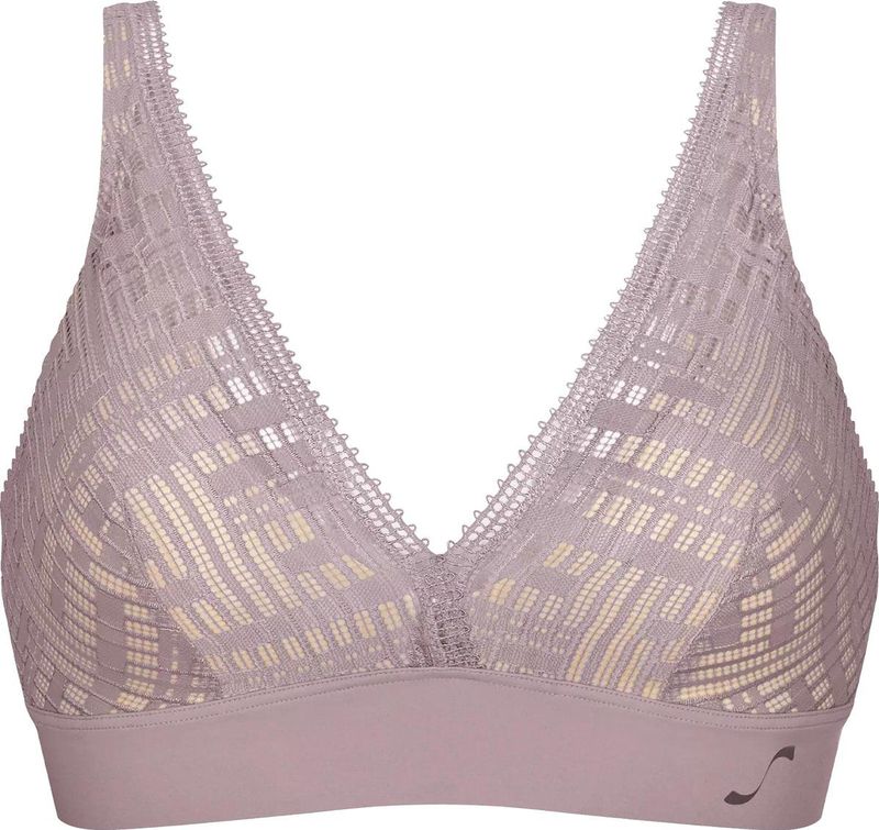 S by Sloggi - SEVEN - Bralette - Licht Gevuld - Zwart - Kant