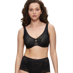 Triumph niet-voorgevormde beugelbh Wild Rose Sensation zwart