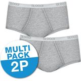 sloggi MEN Basic maxislip (set van 2) grijs