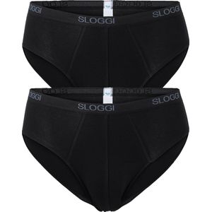 Sloggi Heren Basic Midi Shorts - 2 Stuks - Zwart