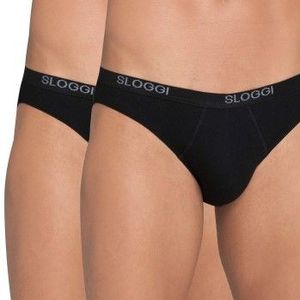 Sloggi Men Basic Minislip (set van 2) Zwart