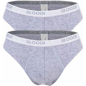 Sloggi - Basic Mini - Heren Slip - Zwart - Katoen/Elastaan - Verpakt per 2 stuks