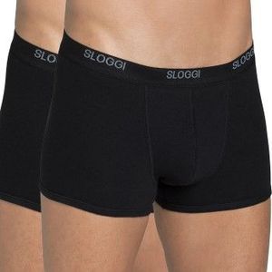 Sloggi 2-pak Basic boxershort heren - Zwart