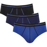 SLOGGI - Set van 3 Slips - Blauw - Violet - Zwart - Katoen