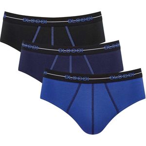 SLOGGI - Set van 3 Slips - Blauw - Violet - Zwart - Katoen