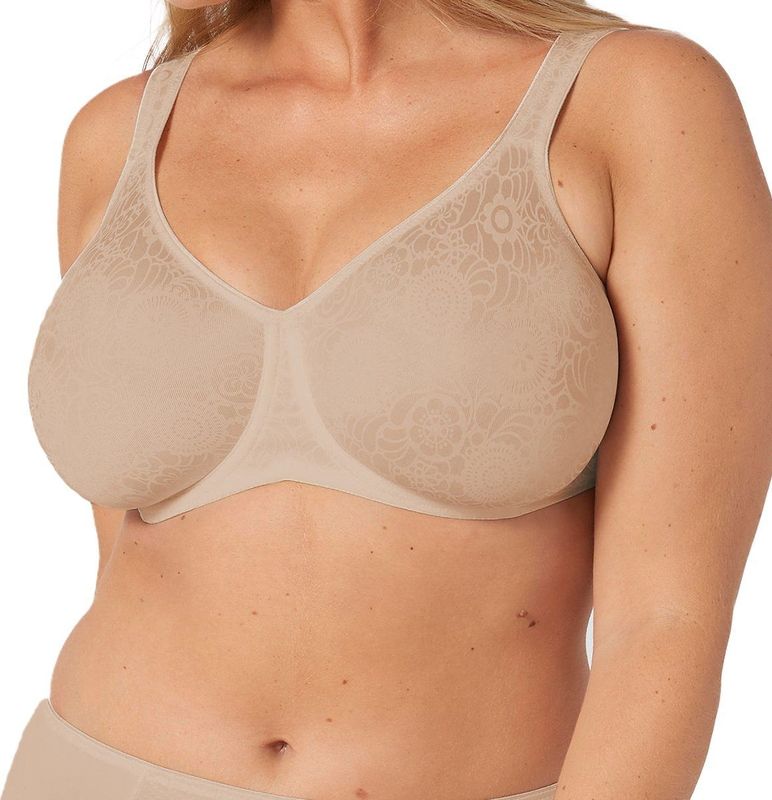 Triumph - Minimizer - Beugelbeha - Bloemenmotief - Materiaalmix met Stretch