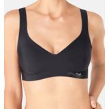 Bralette - Zwart - Microvezel - Beugelloos Met Uitneembare Pads