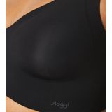 Bralette - Zwart - Microvezel - Beugelloos Met Uitneembare Pads