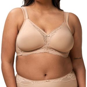 Triumph - Modern Lace Bralette - Kleur Neutral Beige - Materiaal Microtouch/Kant