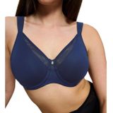 Bralette - Deep Water - Jersey - Tule - Met Beugel