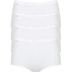 Sloggi - Basic Maxi 4-Pack - Slip - Wit - Katoen