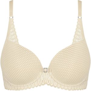 TRIUMPH kanten bh met beugel - Aura Spotlight WHP - Stevige spacer bh met vulling - Zwart en creme - 80A