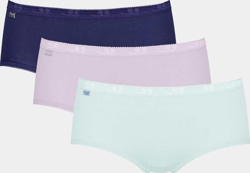 Sloggi - Basic+ Midi Onderbroek - 3-Pack - Dames - Katoen