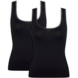 sloggi Unterhemd "GO Tank Top C2P", (2 St., 2er Pack), zarte Spitzendetails