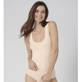 GO - Dames Hemden - 2-Pack - Biologisch Katoen - Ronde Hals - Creme