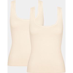 Sloggi - Dames Hemd 2-Pack - Zwart - Organisch Katoen