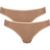 Sloggi - GO Brazil - Dames Slip - Bruin - 2-pack