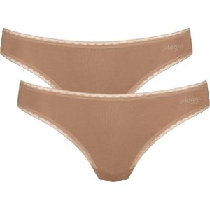 Sloggi - GO Brazil - Dames Slip - Bruin - 2-pack