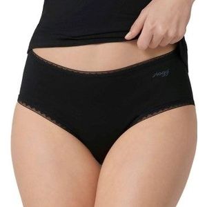 Sloggi - Basic Midi GO - Slip - Zwart - Organisch Katoen - 2-Pack