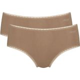 Sloggi - GO Midi - Dames Slip - Bruin - 2-pack