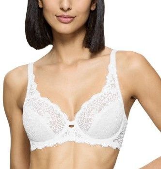 Omsluitend BH Amourette TRIUMPH. Polyamide materiaal. Maten 105D FR - 90D EU. Wit kleur