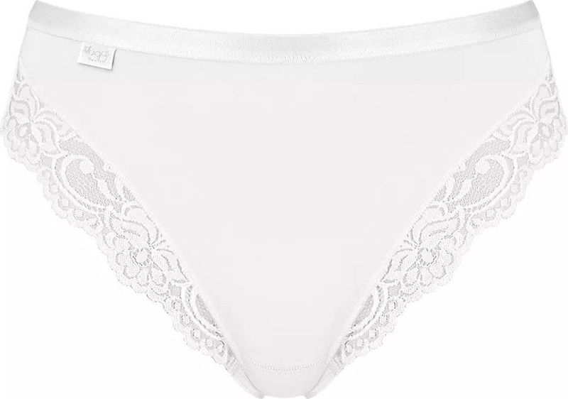Romance Tai - Kanten Dames Heup Slip - Wit - Kanten