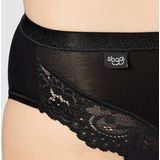 Romance Tai - Kanten Dames Heup Slip - Zwart - Kanten Onderbroek