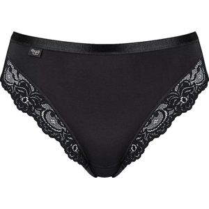 Romance Tai - Kanten Dames Heup Slip - Zwart - Kanten Onderbroek