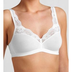 Sloggi Romance beha zonder beugel voor dames, Wit.