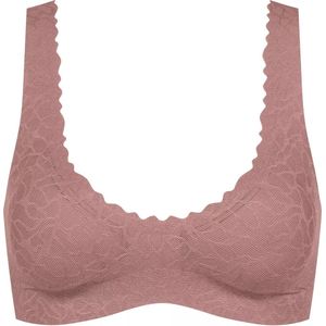 Sloggi - ZERO Feel Lace 2.0 - Bralette - Bruin - Kanten Afwerking