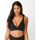 BH om zo aan te trekken Zero Feel Lace SLOGGI. Polyamide materiaal. Maten XS. Zwart kleur