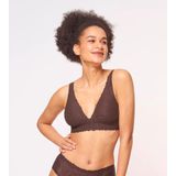 Sloggi - ZERO Feel Lace 2.0 - Bralette - Donkerbruin