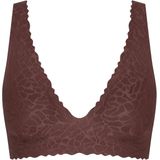 Sloggi - ZERO Feel Lace 2.0 - Bralette - Donkerbruin