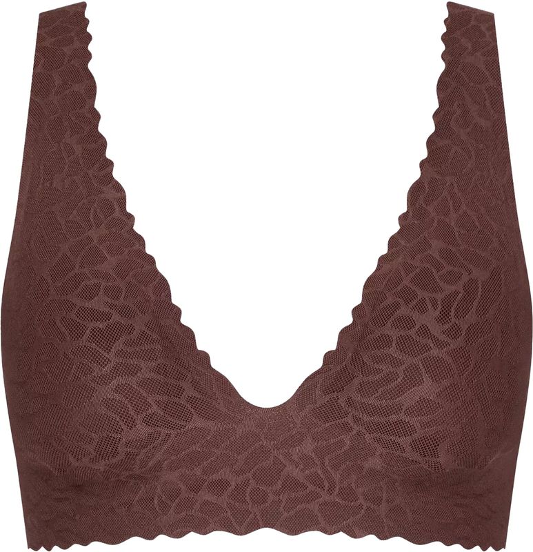 Sloggi - ZERO Feel Lace 2.0 - Bralette - Donkerbruin