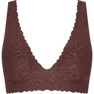 Sloggi - ZERO Feel Lace 2.0 - Bralette - Donkerbruin