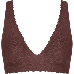 Sloggi - ZERO Feel Lace 2.0 - Bralette - Donkerbruin