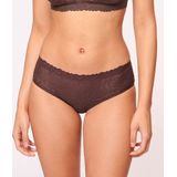 Sloggi - ZERO Feel Lace 2.0 - Dames Slip - Donkerbruin - 1-pack