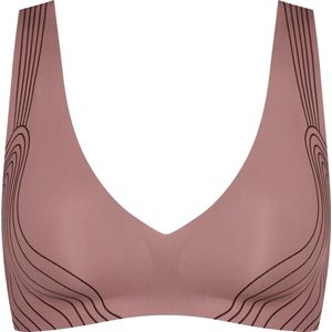 SLOGGI - Zero Feel - BH zonder Beugels - Cacao - 60% Polyamide, 40% Elasthan